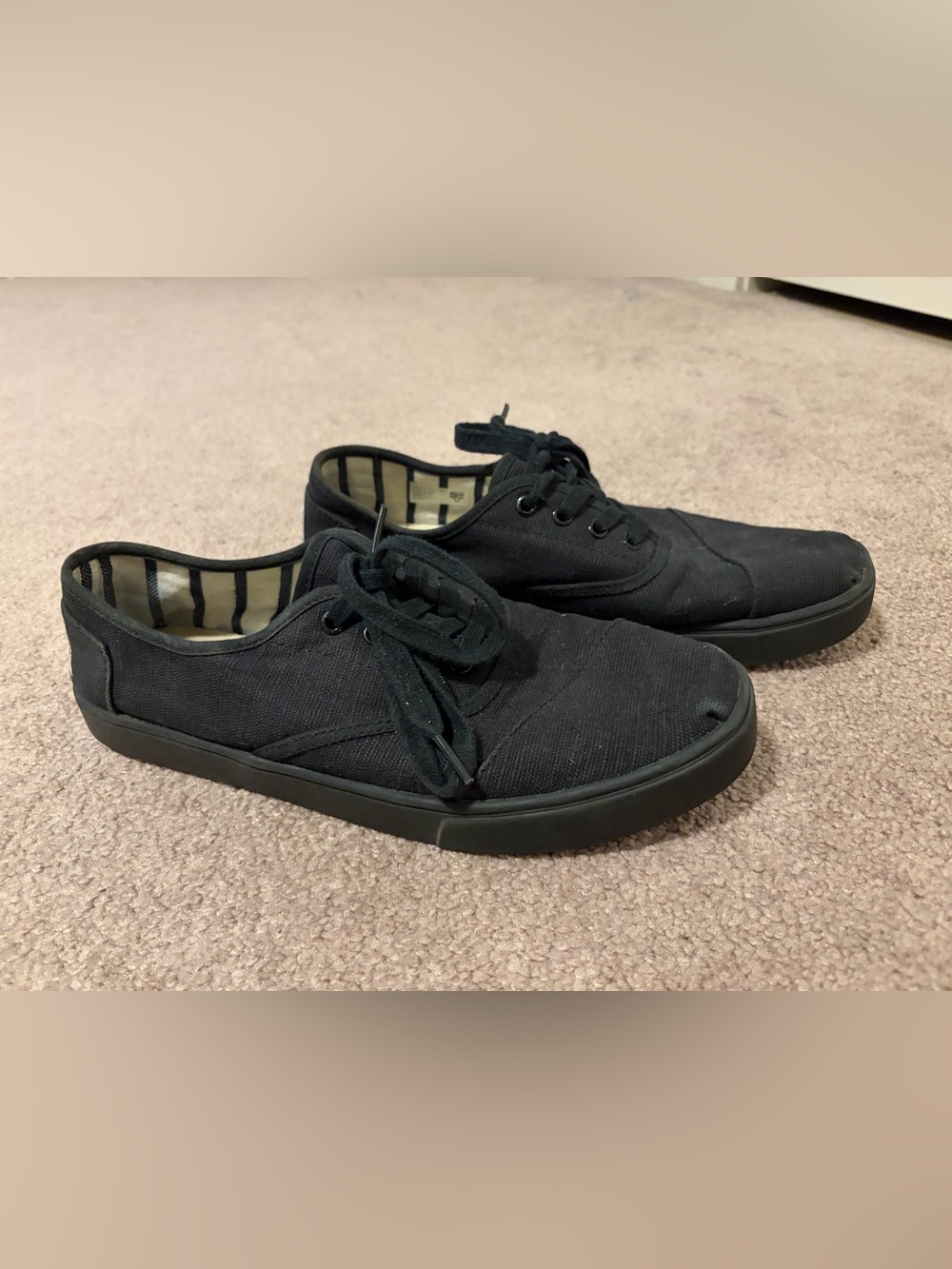 💜 TOMS - Men’s Black Size 10 Shoes